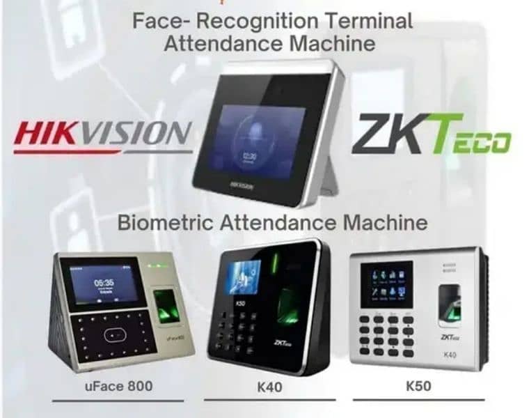 zkteco biometric face fingerprint access control system & attendance 2