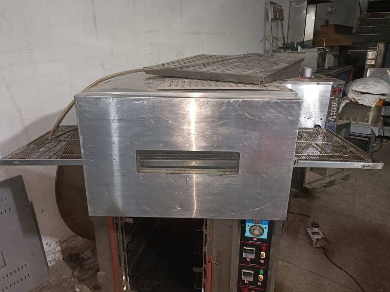 Korean Conveyor belt pizza oven 18" Korean, dough mixer dough roller 2