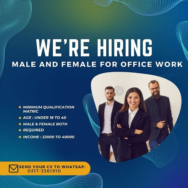 Male and Female vacancy 0