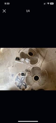 2 sonex wall fans