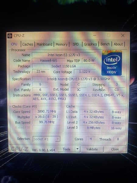 Intel Xeon E3 1270 V3 +H81m-Hd2 Mobo + 16GB ram 5