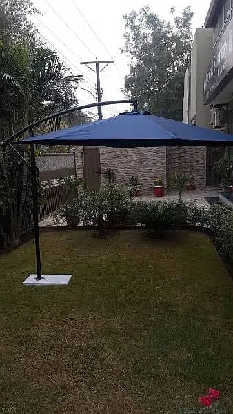 Patio Cantilever Parasol, Imported Umbrella, Sidepol Canopy shade 5