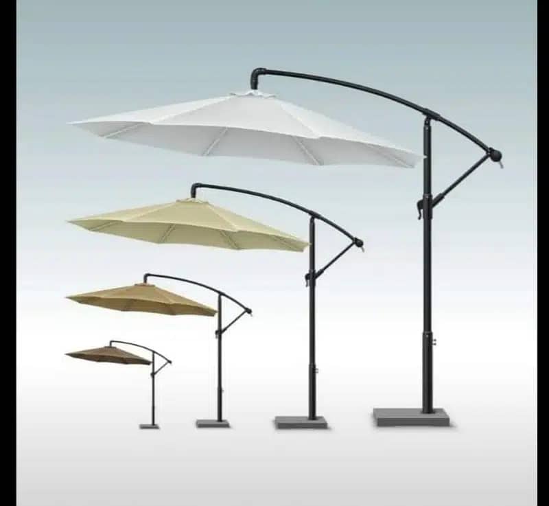 Patio Cantilever Parasol, Imported Umbrella, Sidepol Canopy shade 17