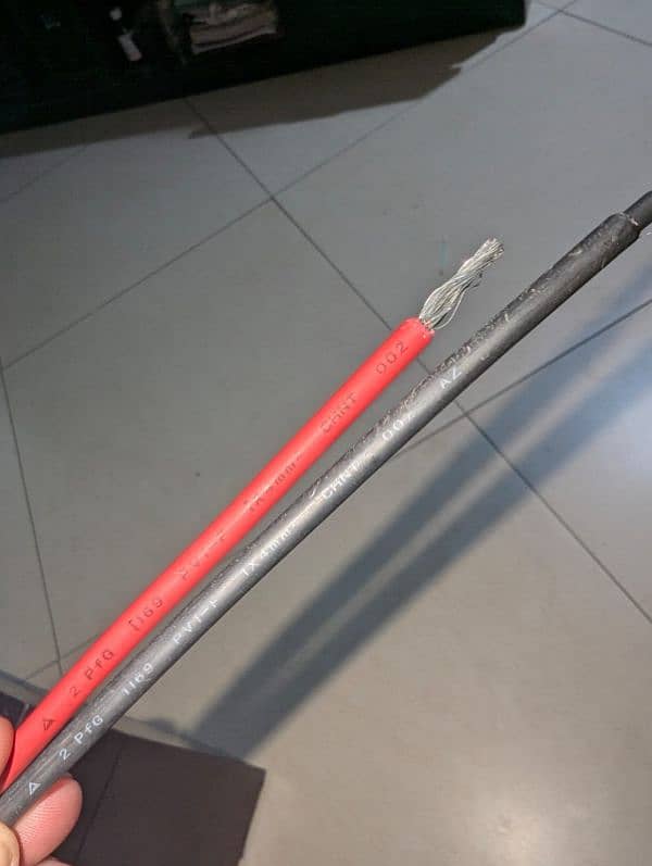 4mm DC cable. Tin coated. Xlpo.  PVC/PVC 1