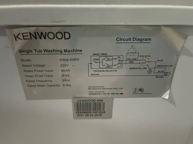 kenwood KWM 899 10/10 condition 5