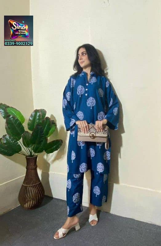 2pcs women's arabic lawn Stitched all size Available 4