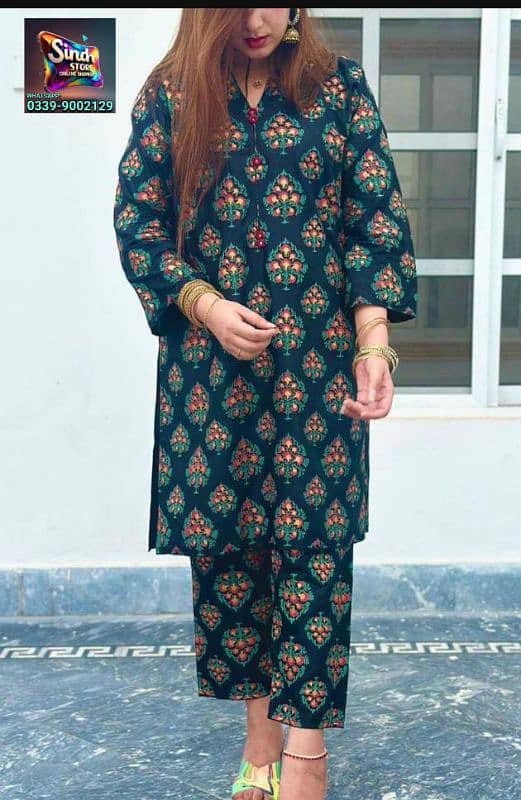 2pcs women's arabic lawn Stitched all size Available 8