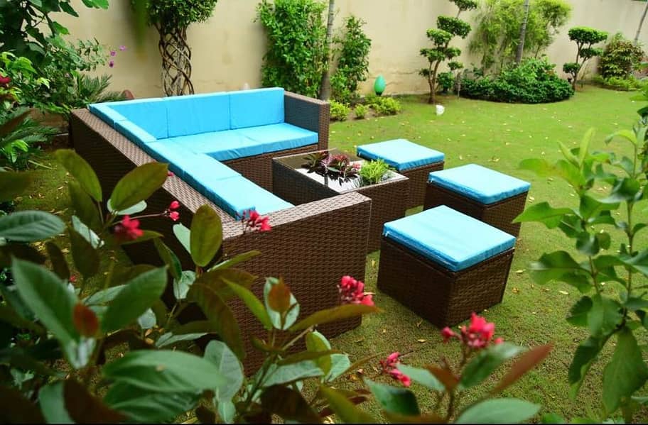 Rattan Patio Seating, Outdoor Furniture, Lawn Garden Terrace Balcony 7