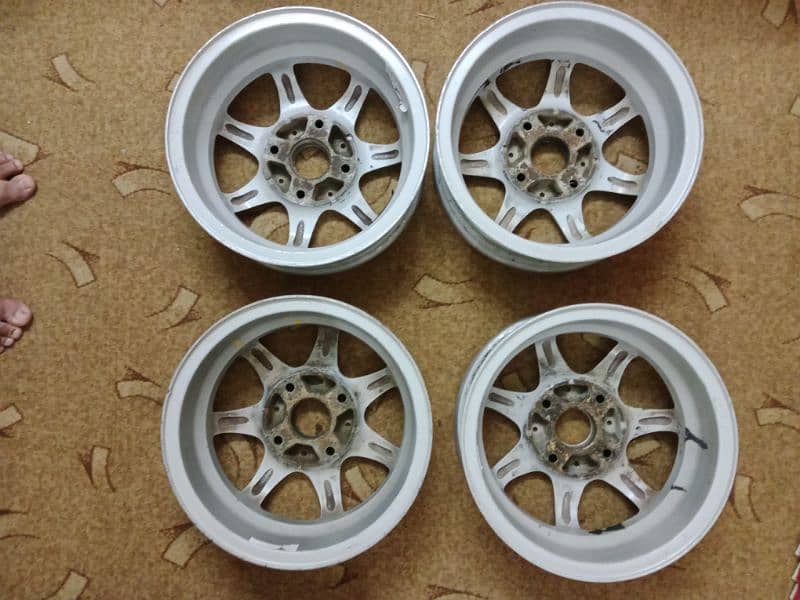 SUZUKI CULTUS GENIOUN ALLOY RIM FOR SALE 3