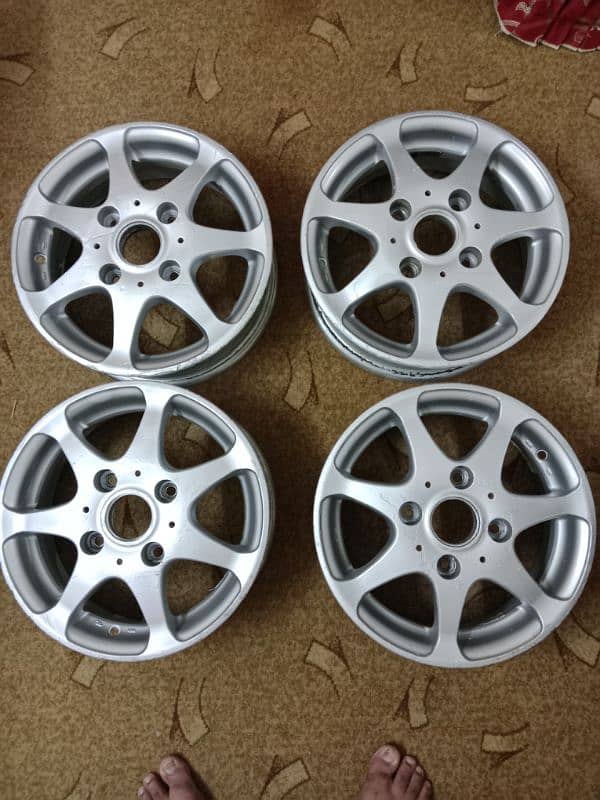 SUZUKI CULTUS GENIOUN ALLOY RIM FOR SALE 5