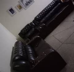 leatger sofa set availabke for sale