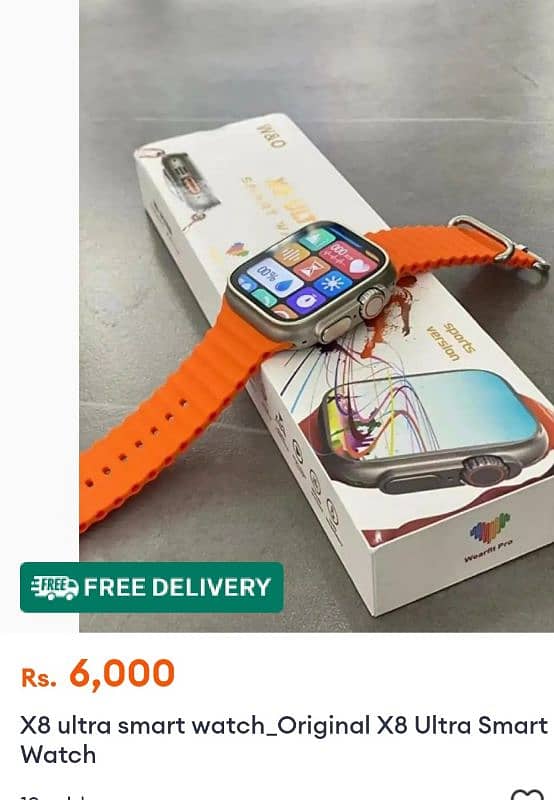 x8 ultra smart watch. urgent sale. final price 13