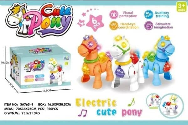 Walking Musical Pony Horse – Lights And Sounds – Interactive Kid Fun 5