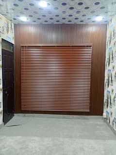 wooden blinds, Media walls, imported 3d wallpaper, ceiling, fluted pvc