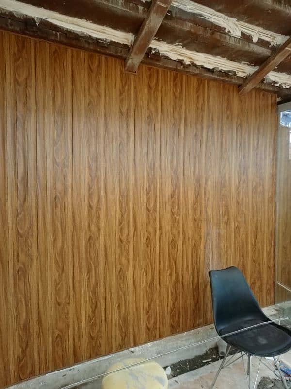 wooden blinds, Media walls, imported 3d wallpaper, ceiling, fluted pvc 13