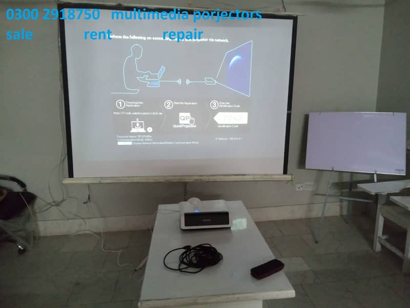 multimedia projector with screen rental o3oo 291875o 1