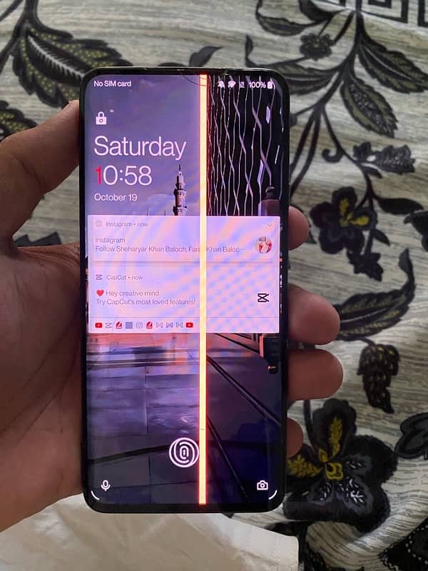 Oneplus 7pro Non Pta Pannel ma line ha 2