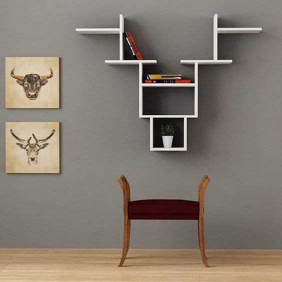 book shelves / wooden book shelves / shelves / wall decore shevles 1