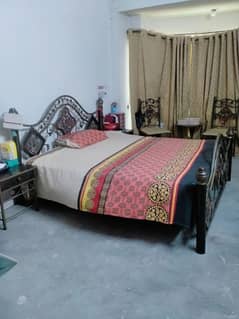 iron bed set / side tables / dressing table / home furniture