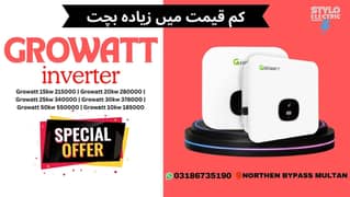 Growatt / 10kw 15kw 20kw Delivery allover Pakistan Wholesale Rate