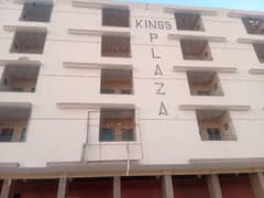 1 BED + 1 LUNCH BRAND NEW FLAT FOR SALE NEW BUILDING ( KING PLAZA APARTMENTS NEAR 4K CHORANGI AND AHSANABAD KARACHI 0