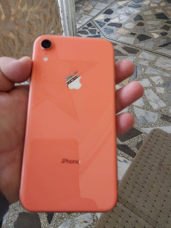 iphone XR 64gb peache color 4