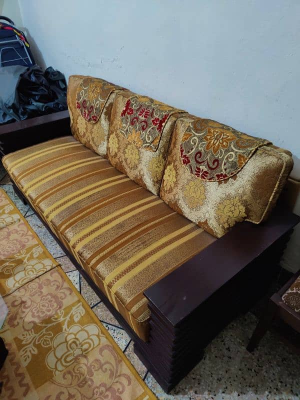 5 Seater Sofa Sheesham Wood 3