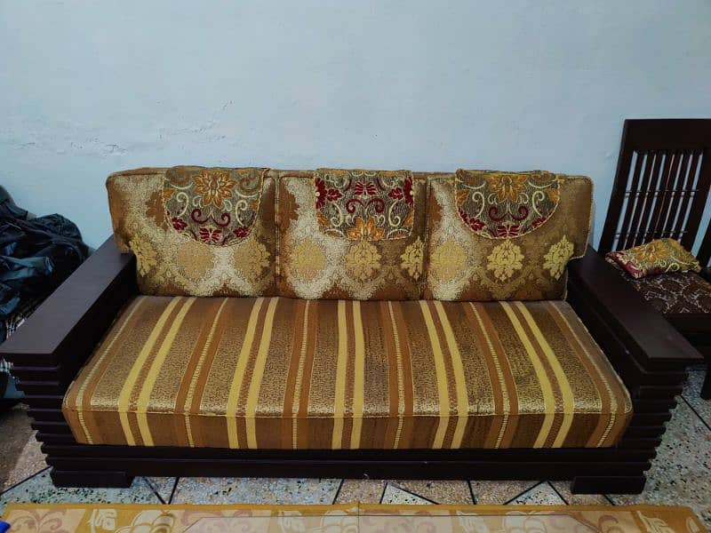 5 Seater Sofa Sheesham Wood 4