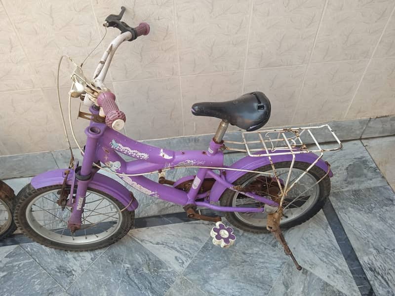 Bicycle for sale  for 5 to 10 years age Girls pink color 2