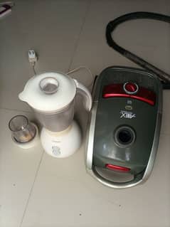 Anex vacuum cleaner and kenwood juicer blender machine