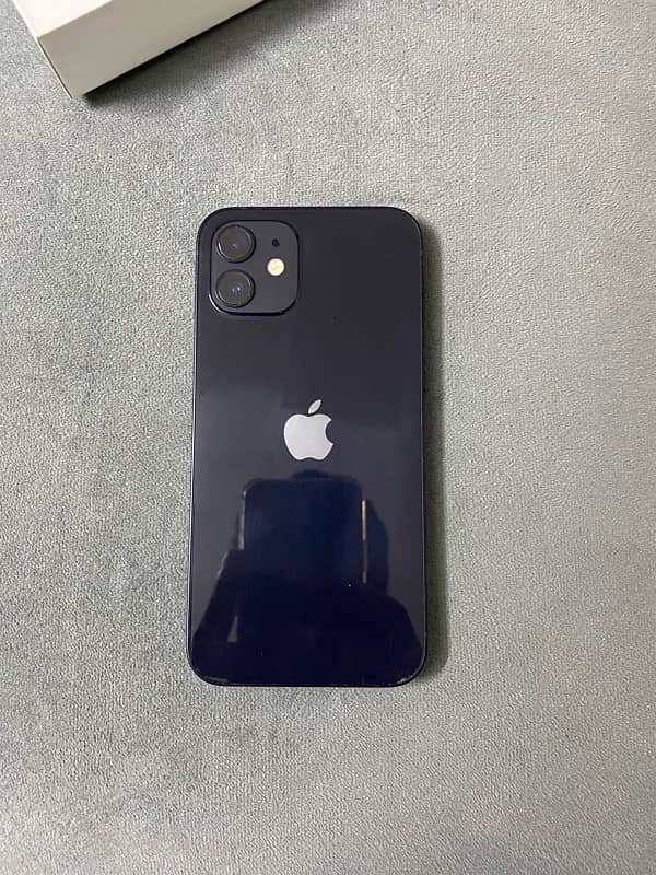 iPhone 12 ( 100% health ) 64 gb black color 0