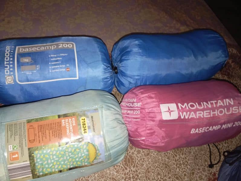 imported camping bags/sleeping bags 0