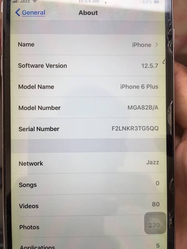 IPHONE 6plus PTA approved 16GB 2