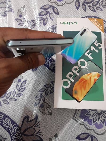 oppo f-15 Mobile display Fingerprint 8/256 with box 5