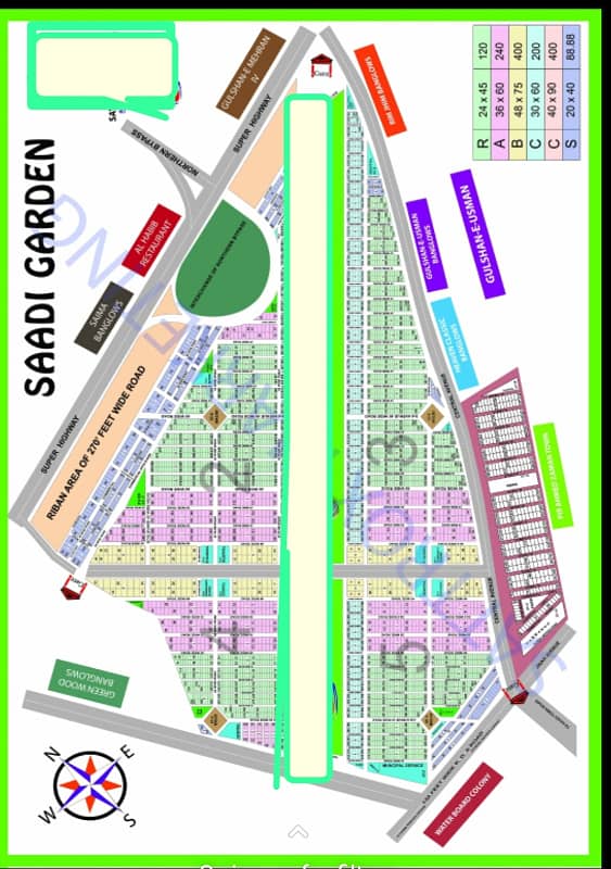 120, 240, 400 Sq Yd Plots Sell Purchase in Saadi Town And Saadi Garden Scheme 33 1