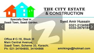 120, 240, 400 Sq Yd Plots Sell Purchase in Saadi Town And Saadi Garden Scheme 33 0