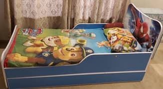 Kids bed for 2 kids, single bed with one sliding bed