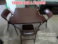 Compact size Table and Chairs