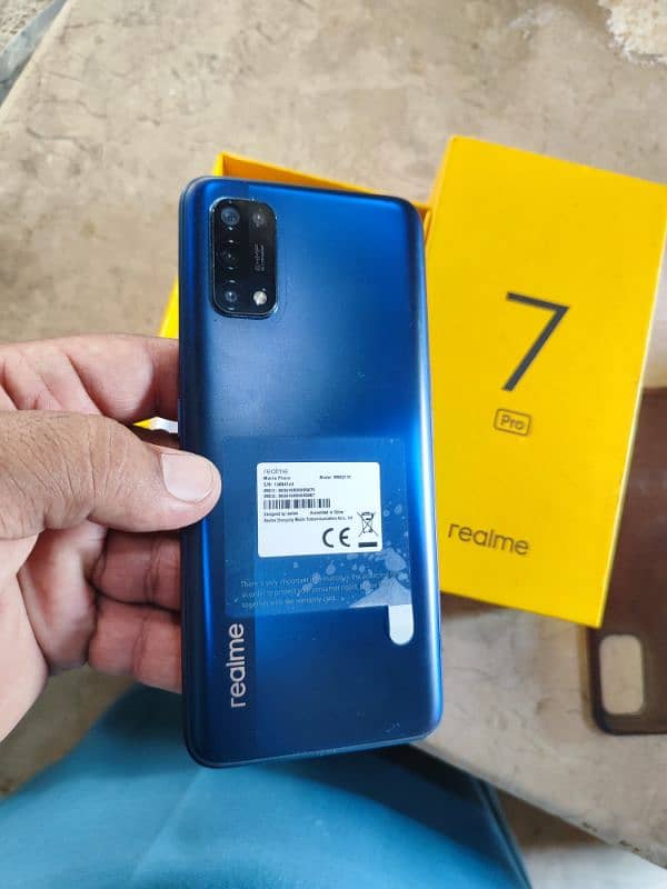 realme 7 pro 8/128 gb  complete box 10/10 condition pta  approved 0