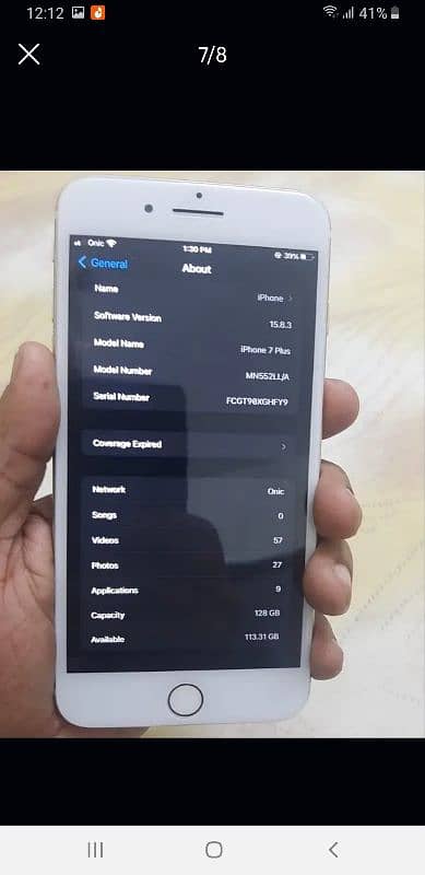 iphone 7 plus 128gb pta aproved 5