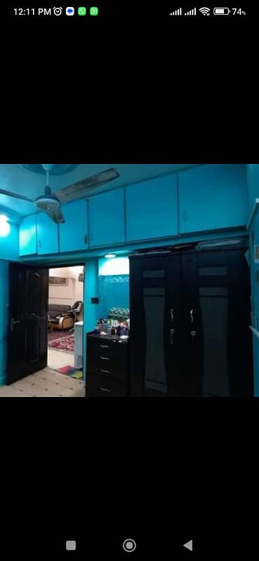 SECTOR 11/B BEAUTIFUL 02 BED D D FLAT LUBNA APARTMENT NORTH KARACHI 1