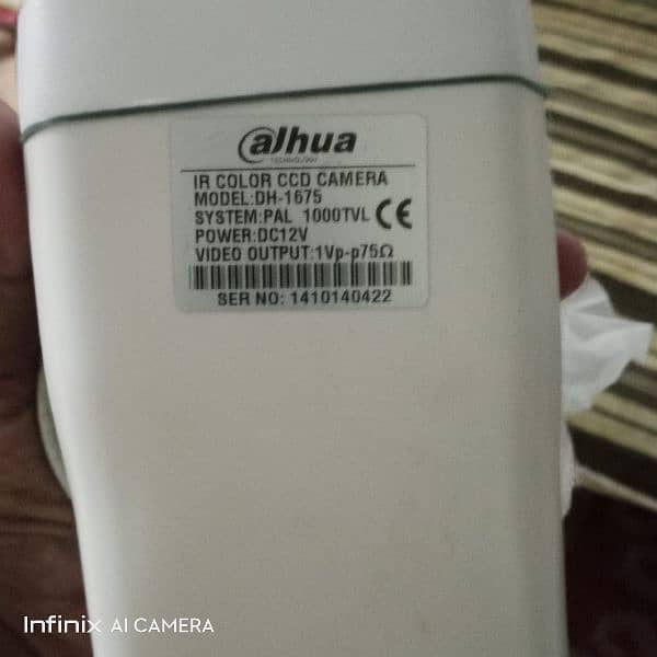 2 dahua camera model no DH 1675 3