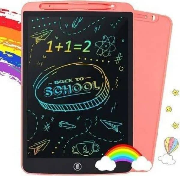 (12 Inch Multi Color) Lcd Writing Tablet Electronic Slate Learning To 1