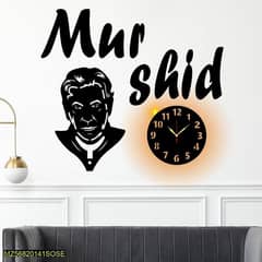 Murshid sticker Wall clock with light