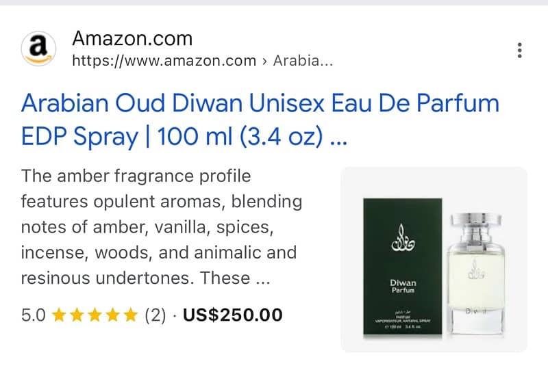 Diwan Arabian Oud Perfume 100ml 1