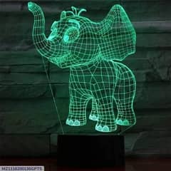 Elephant 3D illusion lamp