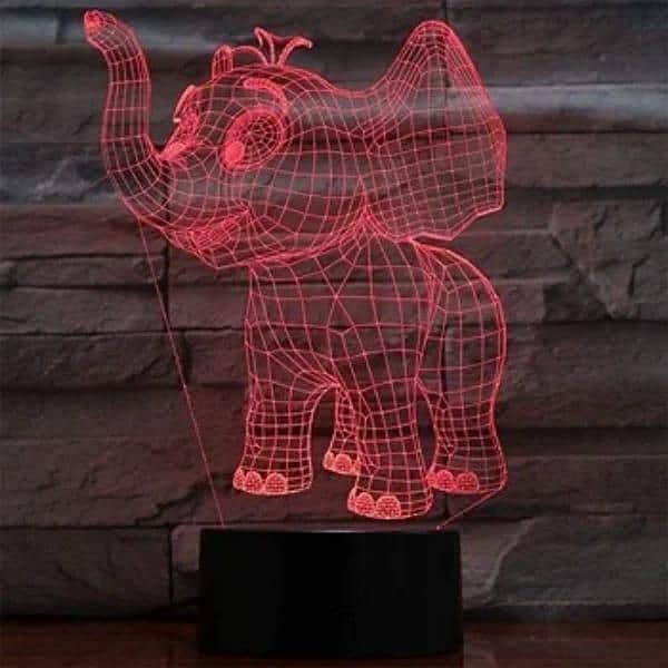 Elephant 3D illusion lamp 1