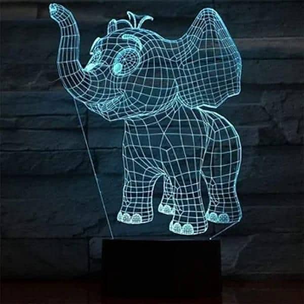 Elephant 3D illusion lamp 2