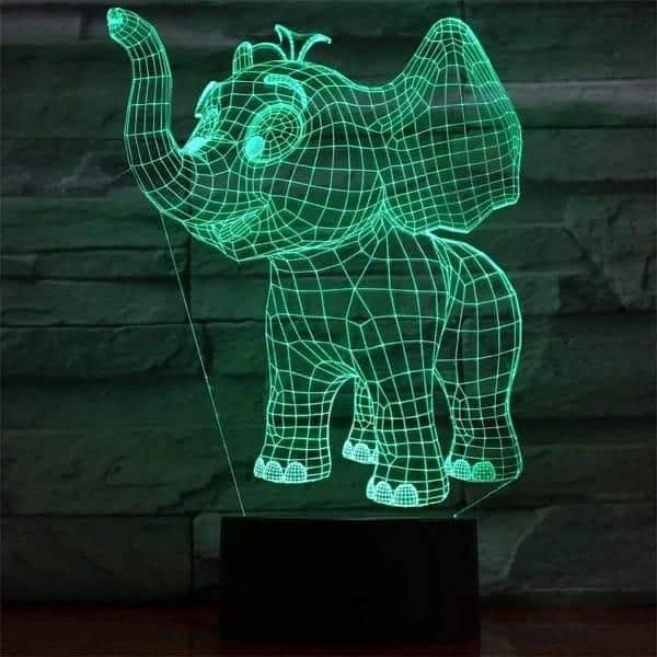 Elephant 3D illusion lamp 4