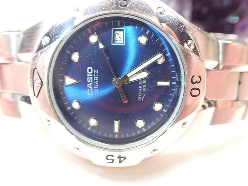 Casio Quartz Blue Dial 44 mm Stainless Steel Watch 1